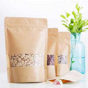 Kraft Paper Ziplock Bags - 100g ( 20 x 12cm)