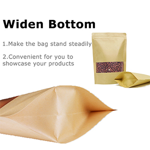 Kraft Paper Ziplock Bags - 100g ( 20 x 12cm) - Image 2