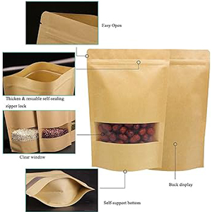 Kraft Paper Ziplock Bags - 100g ( 20 x 12cm) - Image 4