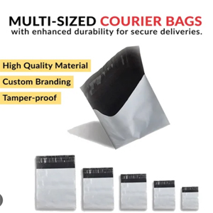 Courier Bags White Medium -Shipping Bags Poly Mailer  25 x 35cm